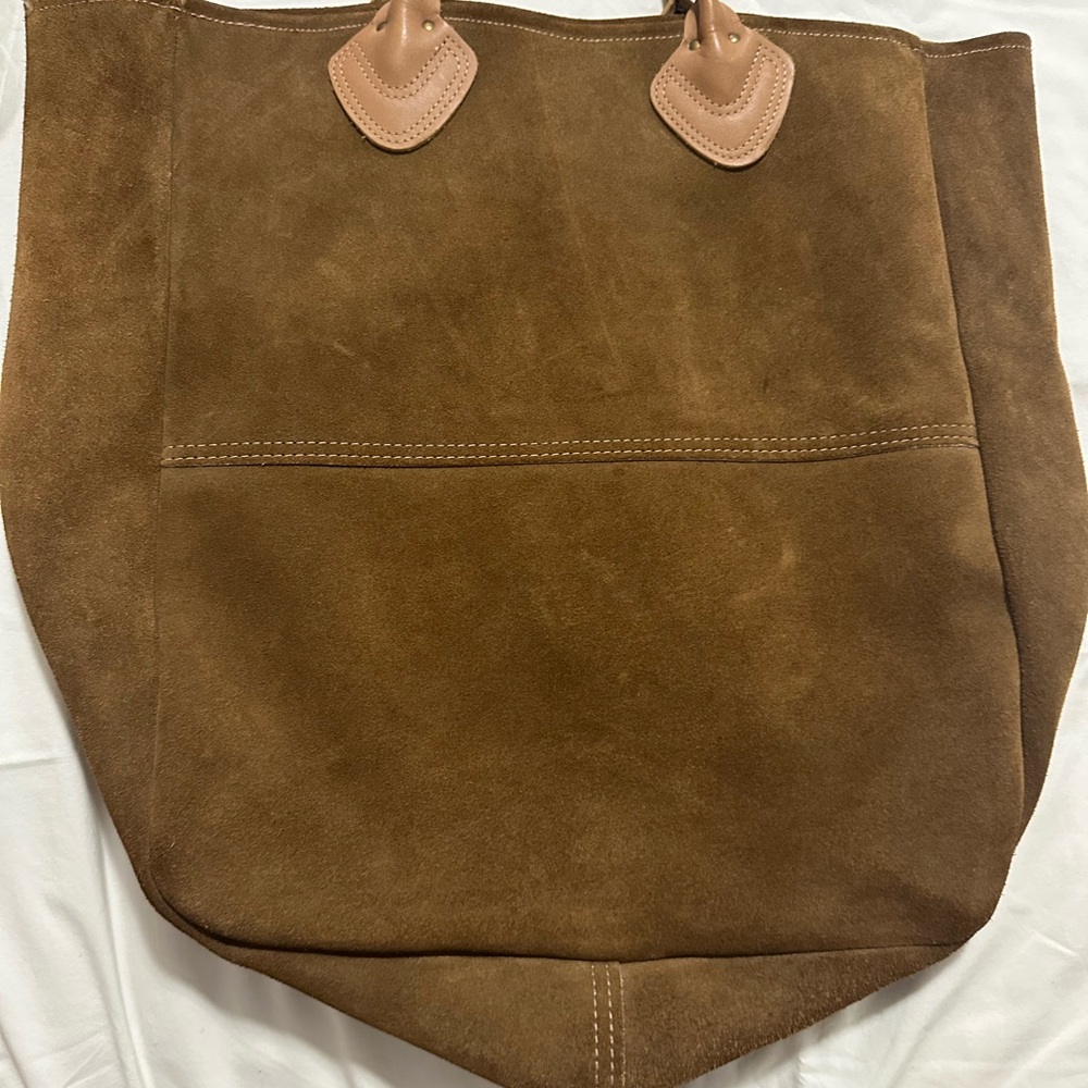 L.L. Bean Brown Suede Men's Backpack - Picture 5 of 9